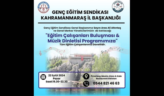 Sendika Başkanı eğitim çalışanlarıyla buluşuyor