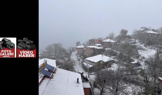 Kahramanmaraş'ın kuzey ilçelerine kar yağdı