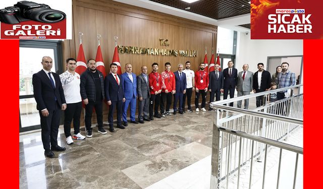 Vali Ünlüer, Dereceye Giren Sporcuları Misafir Etti