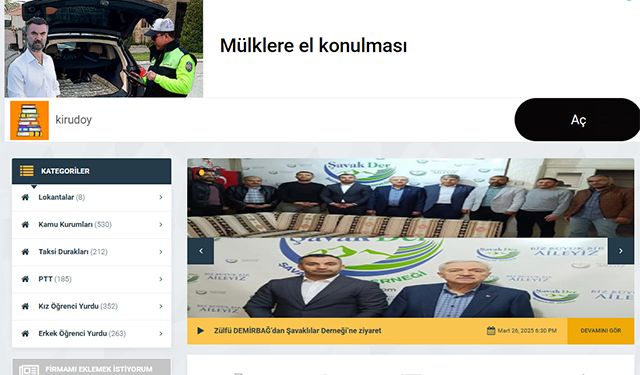 Dogrurehber.net – Şehrinizdeki Her İhtimale Kolay Erişim