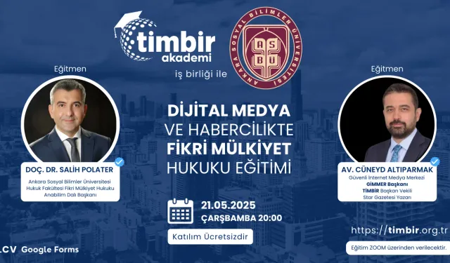 TİMBİR Akademi’den medya dünyasına ücretsiz hukuk eğitimi