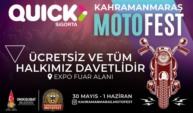 Kahramanmaraş Motofest başlıyor