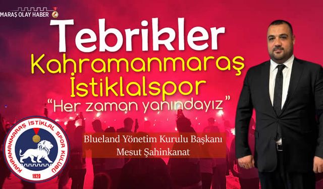 Blueland’dan İstiklalspor’a tam destek