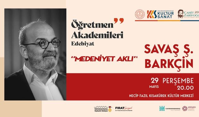 Savaş Barkçin, Edebiyatseverlerle Buluşmaya Geliyor