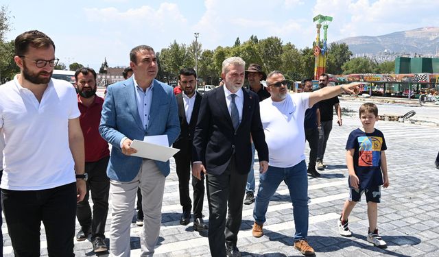Görgel, Fuar Öncesi Atatürk Parkı’ndaki Hazırlıkları İnceledi