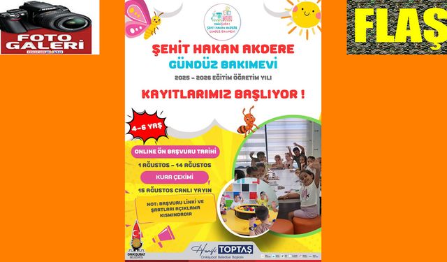 Gündüz Bakımevi’nde yeni dönemin ön kayıtları başladı