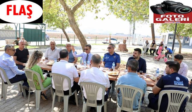 Dulkadiroğlu Kaymakamı, Karacasu Karşıyaka Mahallesi'ni Ziyaret Etti