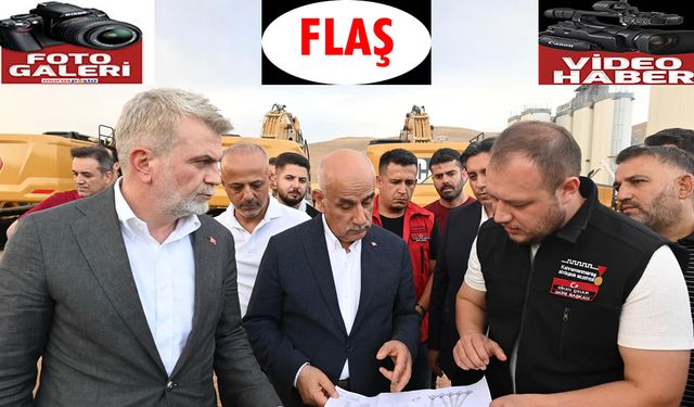 Görgel ve Kirişci, Yol Ağına Güç Katacak Tesiste İncelemelerde Bulundu
