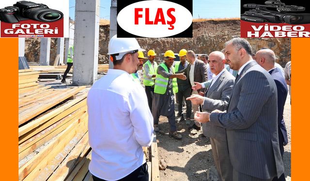 Kirişci ve Toptaş, Kale Gençlik Merkezi inşaatında incelemelerde bulundu