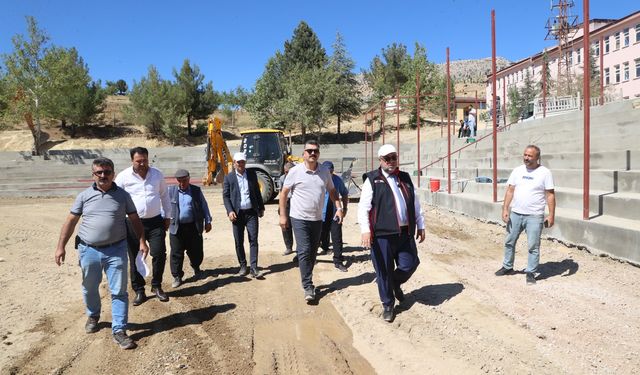 Baydemirli Güreş Sahası Çalışmaları Tüm Hızıyla Devam Ediyor