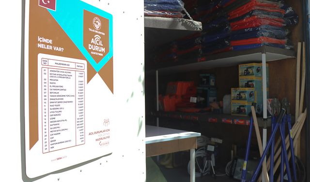 Parklara konulan "acil durum konteynerleri" hayat kurtaracak