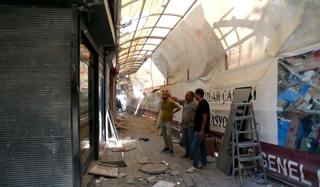 Tarihi Uzun Çarşı'da Restorasyon Çalışmaları Sürüyor