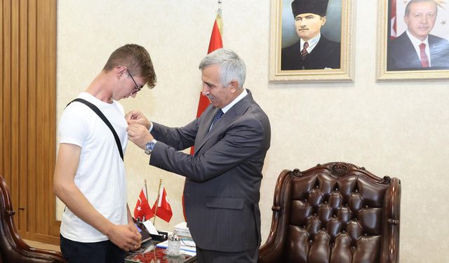 Vali Ünlüer, M. İsmail Şahanoğlu’nu Misafir Etti