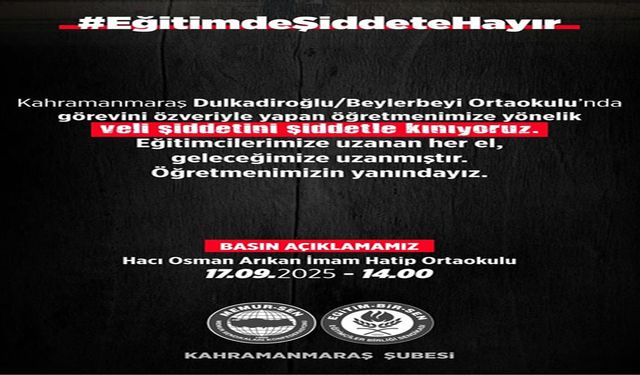 Öğretmene Şiddete Tepki: “Eğitimciler Sahipsiz Değildir”