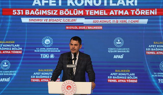 Sındırgı ilçesinde kalıcı deprem konutlarının temeli atıldı