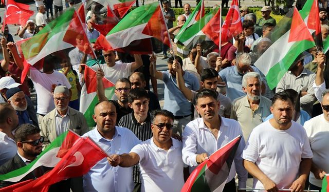 Küresel Sumud Filosu'na destek düzenlendi