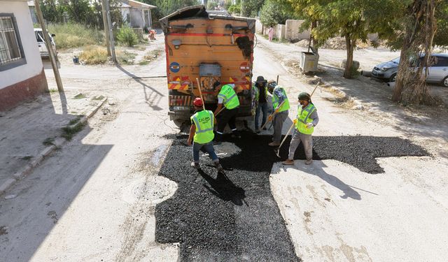 KASKİ’den Elbistan’da Asfalt Çalışması