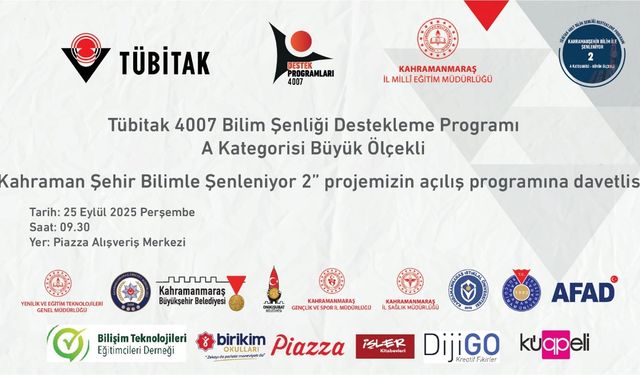 Kahramanmaraş’ta Bilim Şöleni Başlıyor