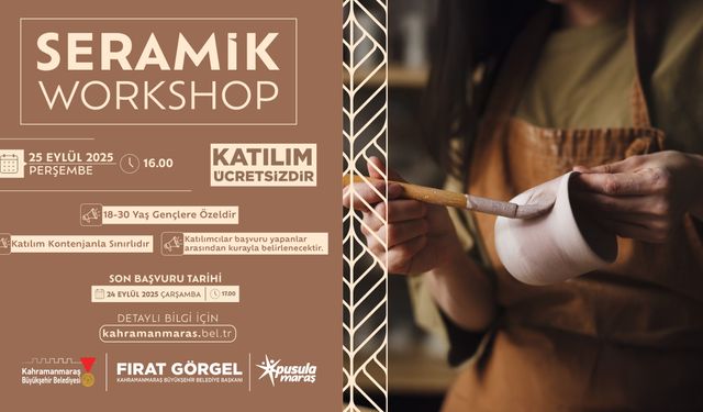 Büyükşehir’den Gençlere “Seramik Workshop” Etkinliği