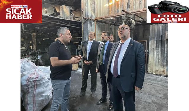 Başkan Akpınar’dan Sanayi Esnafına Geçmiş Olsun Ziyareti