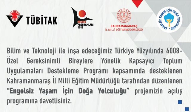 “Engelsiz Yaşam İçin Doğa Yolculuğu” Başlıyor