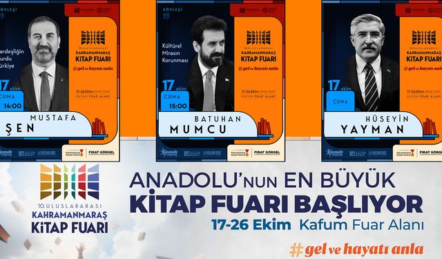 Kitap Fuarı’nın İlk Gününde 3 Değerli İsim Kültür Sanat Dostlarıyla Buluşacak