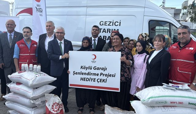 Türk Kızılaydan küçük üreticilere tarımsal destek