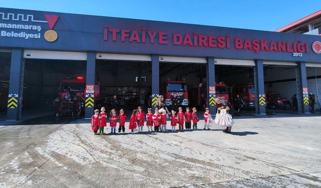 Çocuklar İtfaiyeciliği Yerinde Öğrendi