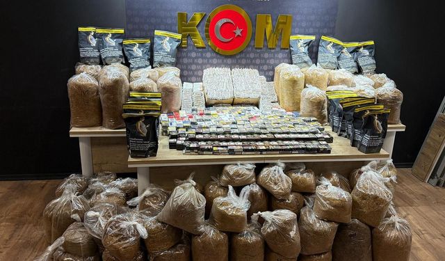 Kahramanmaraş’ta Kaçak Sigara ve Tütün Operasyonu