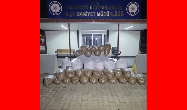Kaçak Tütün Operasyonu: 449 Kilo Tütün Ele Geçirildi