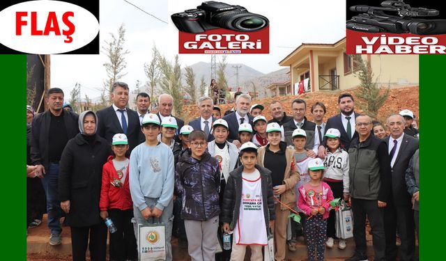 "Milli Ağaçlandırma Günü"nde fidanlar toprakla buluşturuldu