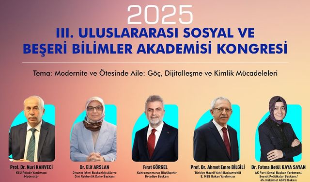 Aile Yılına Uluslararası Vizyon; 3. Sosyal ve Beşerî Bilimler Kongresi Başlıyor
