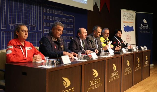 "Düzce'den Türkiye'ye: Afetlerde Gönüllülük ve Liderlik Sempozyumu"