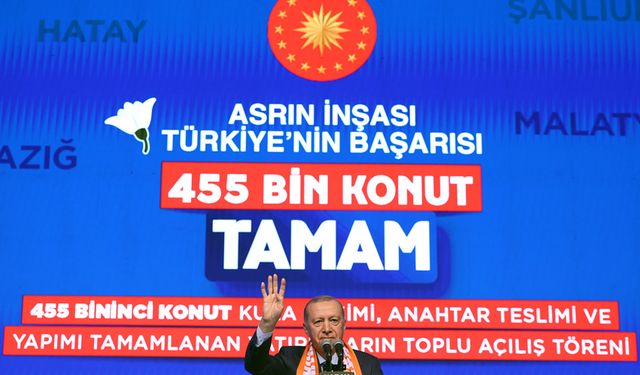 Asrın inşası Türkiye’nin başarısı: 455 bin konut tamam