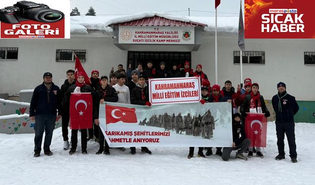Millî Eğitim İzcilerinden Sarıkamış Şehitleri İçin Anlamlı Yürüyüş