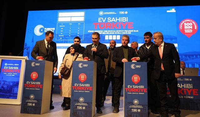 Iğdır'da yapılacak konutların hak sahipleri kurayla belirlendi