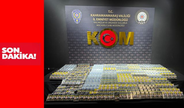 Kahramanmaraş’ta Uyuşturucu ve Kaçakçılığa Geçit Yok