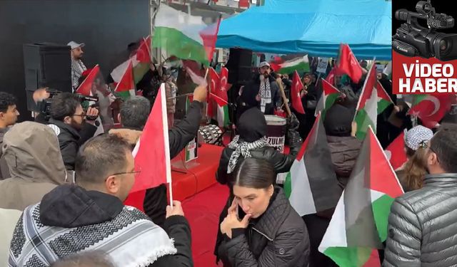 İsrail'in Gazze'ye Yönelik Saldırıları Protesto Edildi