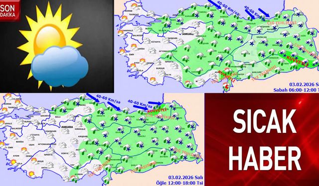 Türkiye Genelinde Yağışlı Hava Alarmı
