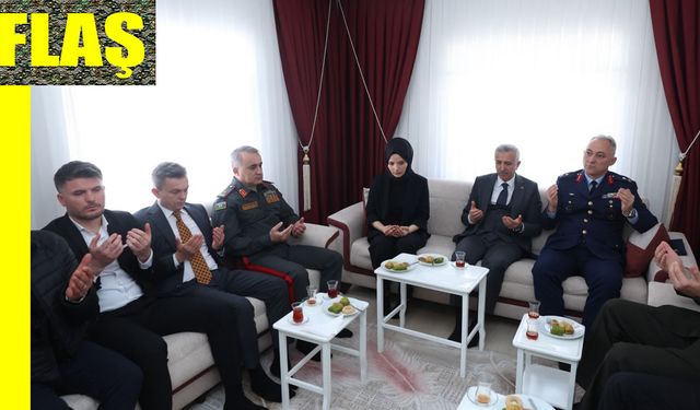 Vali Ünlüer’den Şehit Emre Altıok’un Ailesine Ziyaret