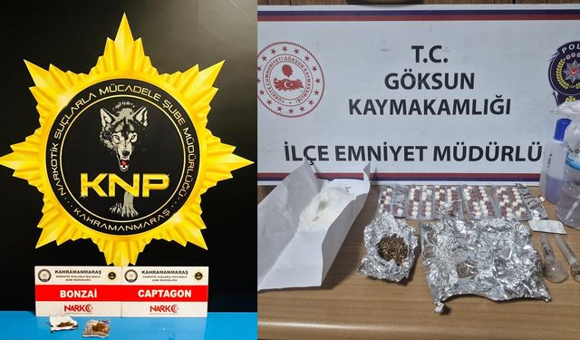 Göksun ve Kahramanmaraş’ta Narkotik Operasyonları