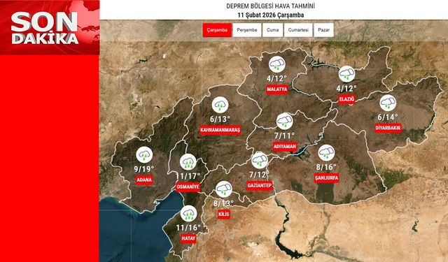 Deprem Bölgesinde Yağışlı Hava Etkisini Sürdürüyor