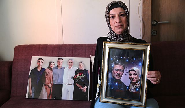 İki bacağı ve bir kolunu kaybeden depremzede kadın, eşini özlemle anıyor