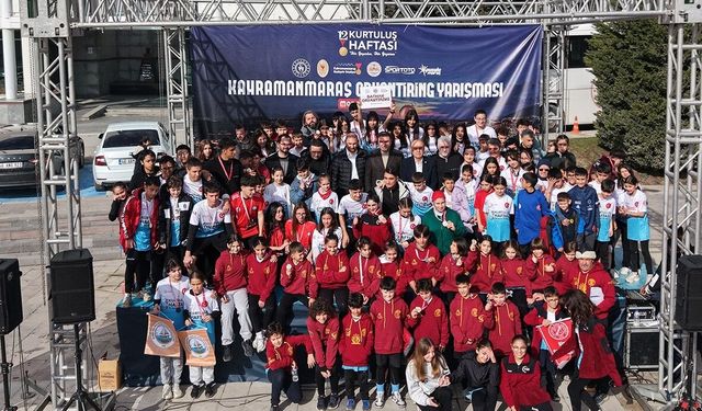 715 sporcunun katılımıyla oryantiring yarışması düzenlendi