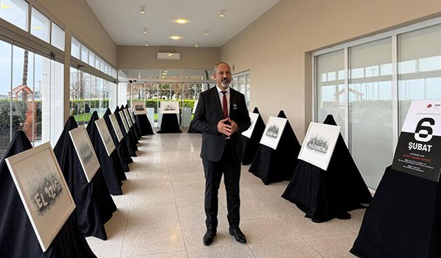 "Zamanın Kırıldığı An: 6 ŞUBAT" grafik tasarım sergisi açıldı