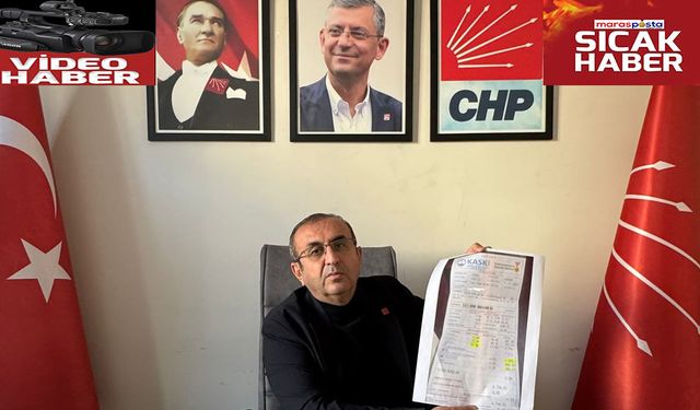 CHP İl Başkanı Ünal Ateş’ten Su Faturaları Tepkisi
