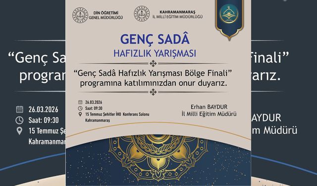 Genç Sadâ Hafızlık Yarışması Bölge Finallerine Ev Sahipliği Yapağız