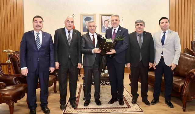 1-7 Mart Muhasebe Haftası Dolayısıyla Vali Ünlüer'e Ziyaret