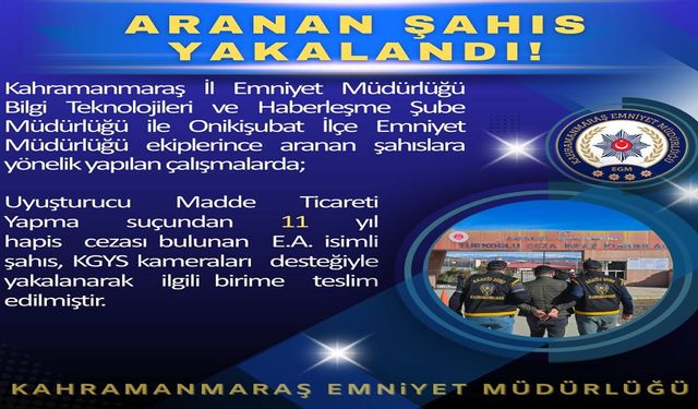 11 Yıl Hapis Cezası Bulunan Şahıs Yakalandı