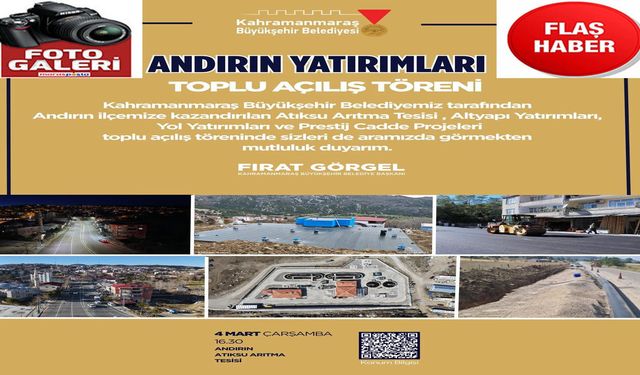 Büyükşehir’den 23 Ayda Andırın’a 1 Milyarlık Yatırım